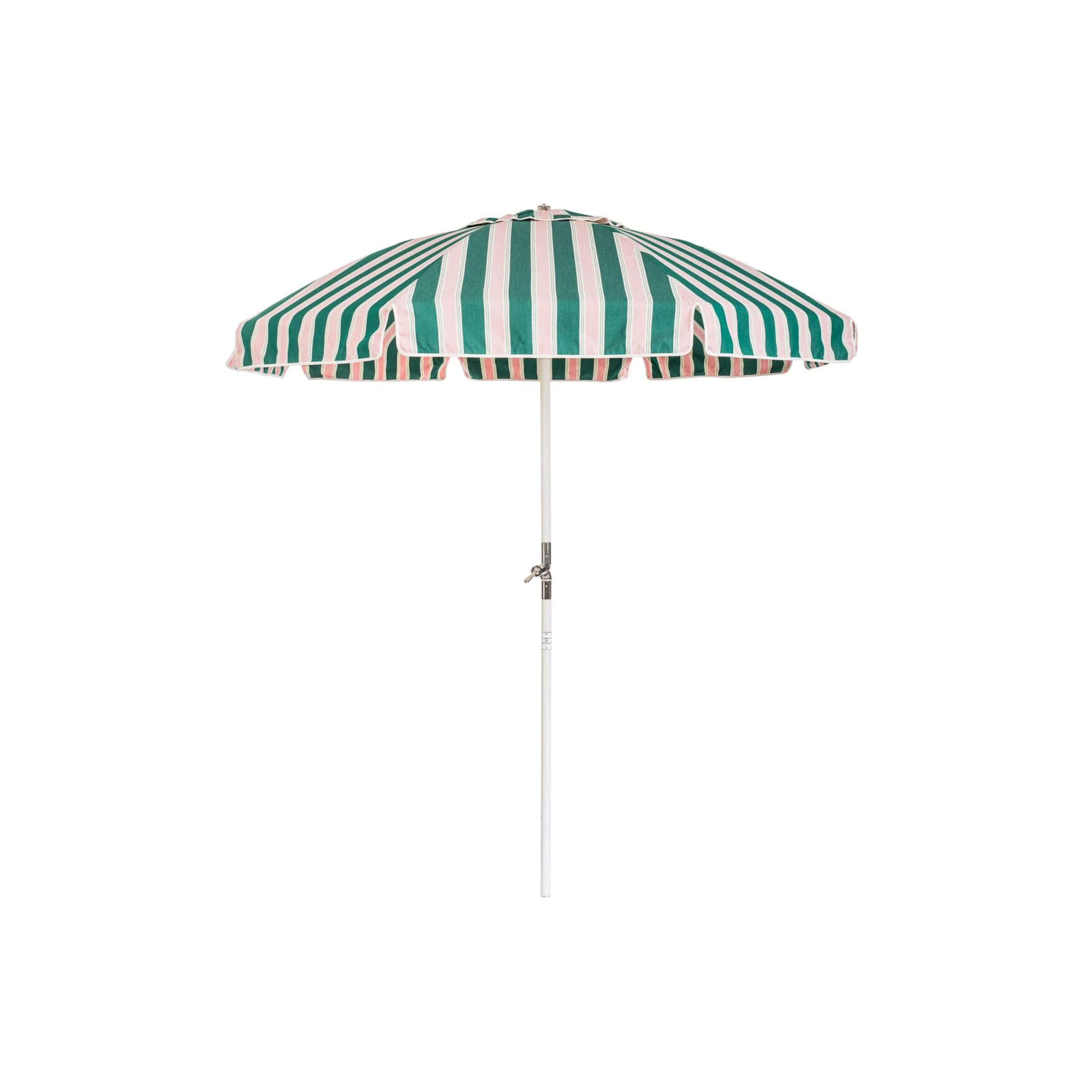Beach Club Umbrella Bistro Green Stripe