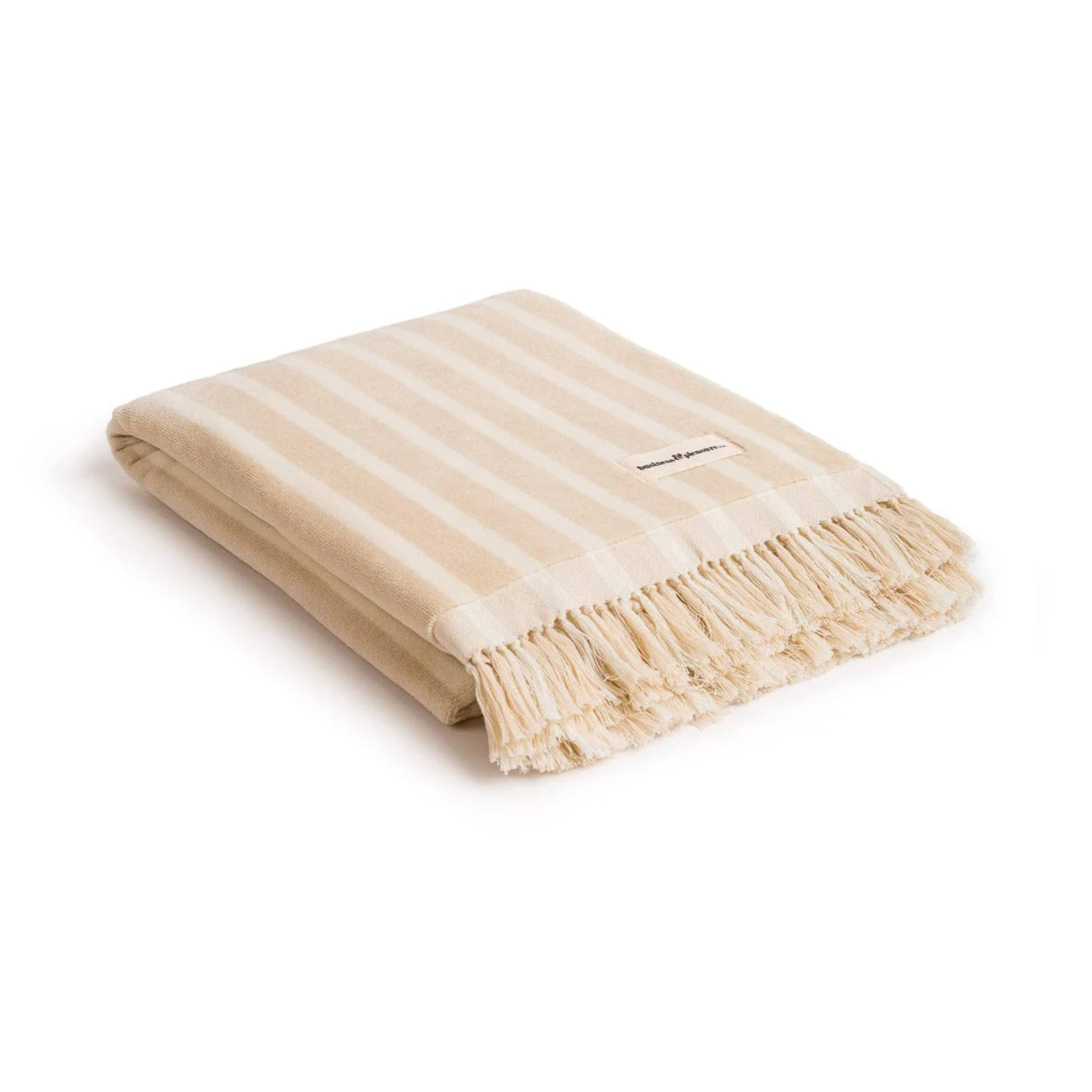 Beach Towel Monaco Natural Stripe
