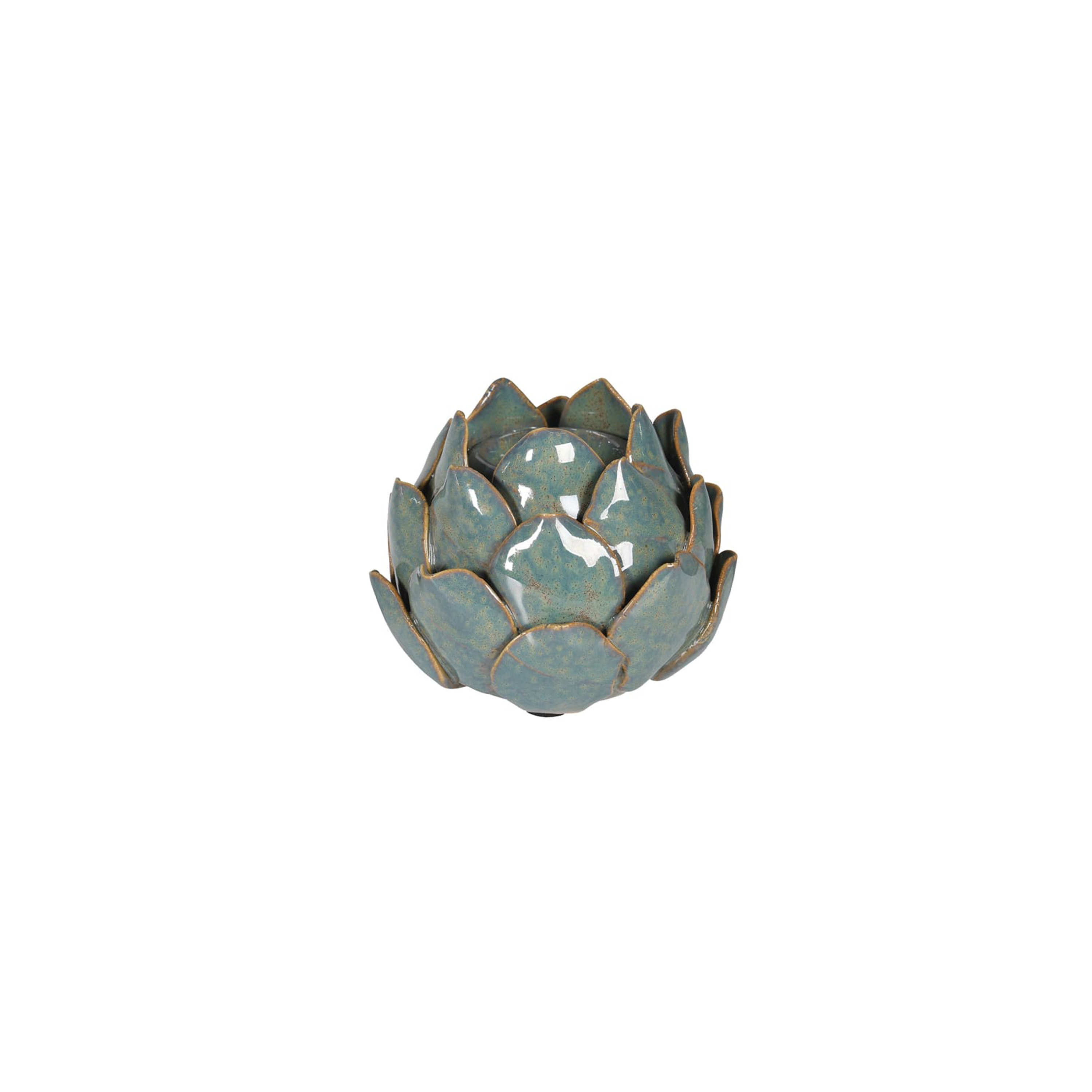 Green Lotus Candleholder
