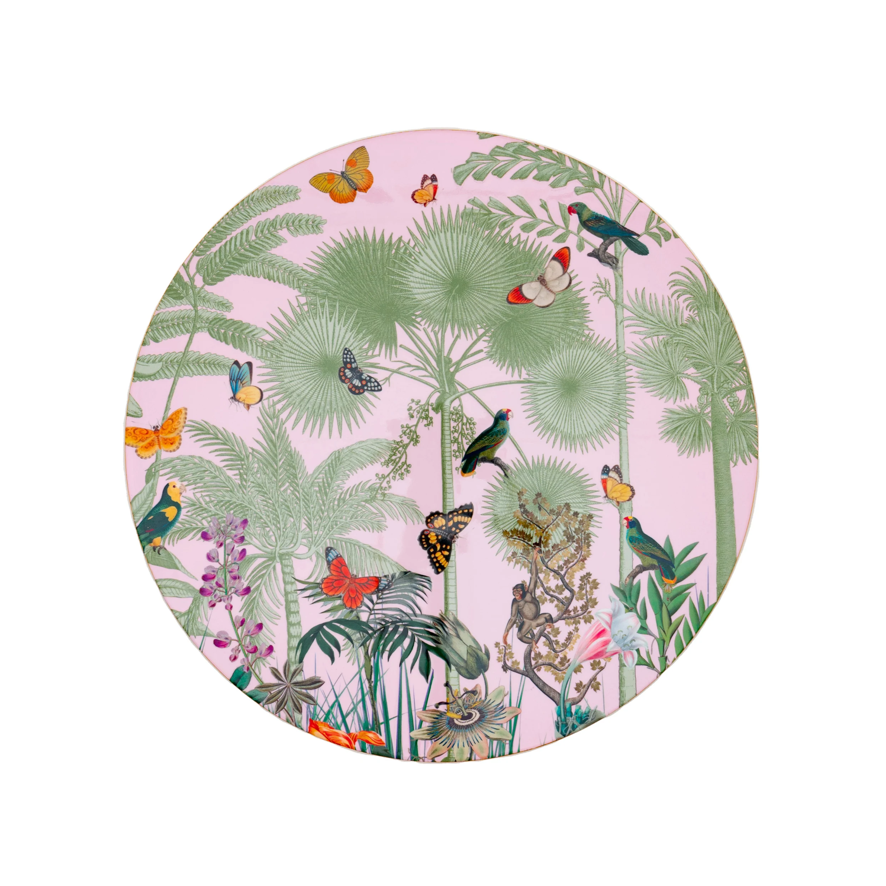 Paradise Gold Round Lacquer Placemat
